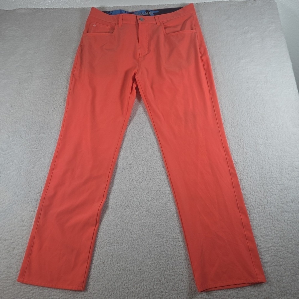 Scales Pants Mens Size‎ 33x3 Orange Golf Outdoor Fish Lightweight All Tides